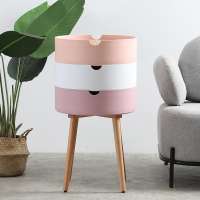 Nordic Modern Storage Nightstand Side Table Wooden Bedside Table