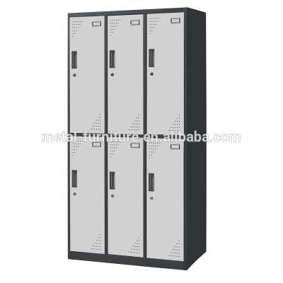 2019 Used steel school wardrobe metal 6 door gym changing room locker for students