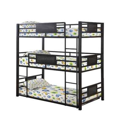 Dormitory Home Use 3 Tier Triple Metal Loft Bunk Bed Sale