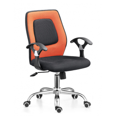 Good Quality Black Swivel Rocking Staff Computer Mesh Fabric Office Chair For 150kgs People Use