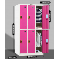 Steel  4 door electronic locker cabinet/Supermarket storage parcel locker /Barber shop storage locker